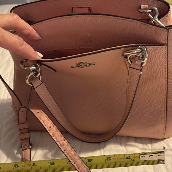 Coach Light Pink Leather Shoulder Bag - Picture 5 of 6